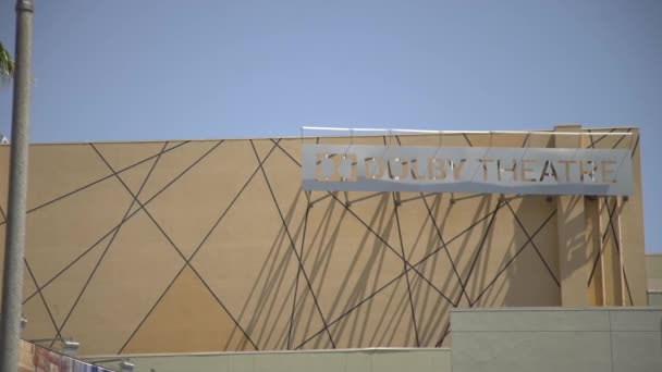 Dolby Theatre Sign Hollywood — Stock Video