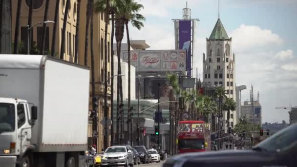 Street Hollywood United States America — Stock Video