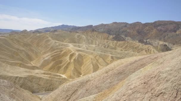 Alto Ángulo Dunas Valle Muerte — Vídeo de stock