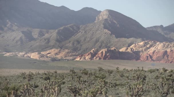 Pan Derecha Los Picos Las Montañas Death Valley — Vídeo de stock