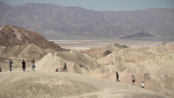 People Visiting Death Valley — Stock Video