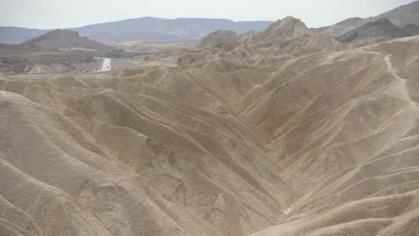 Hohe Dünenlandschaft Death Valley — Stockvideo