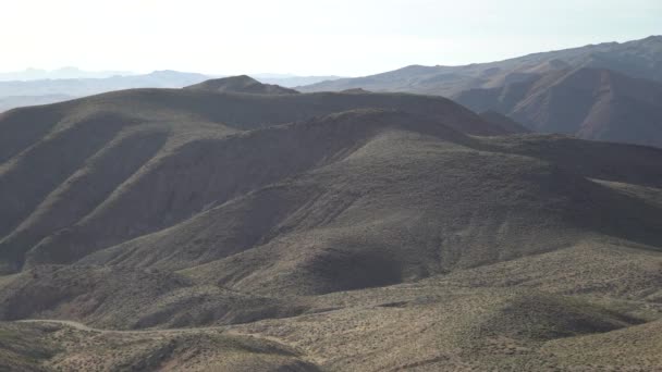 Pan Derecha Los Picos Las Montañas Death Valley — Vídeo de stock