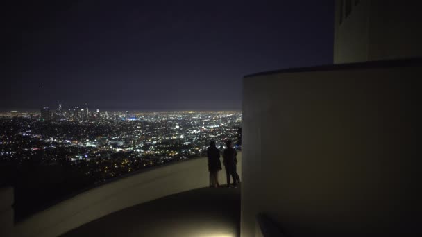 Los Angeles Viděno Griffithovy Observatoře — Stock video