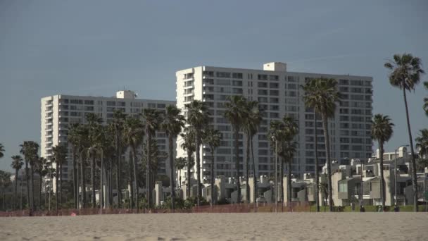 Apartamento Edifícios Casas Longo Praia — Vídeo de Stock