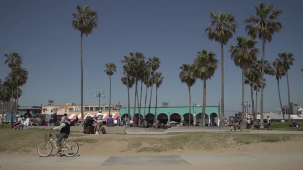 威尼斯海滩的居民 — 图库视频影像