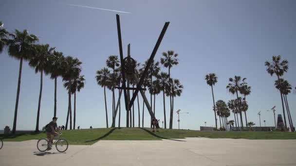 Declaration Sculpture Venice — Stock Video