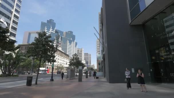 Edifícios Localizados West Broadway — Vídeo de Stock