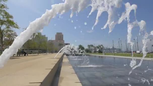 Fountains Waterfront Park — Stock Video