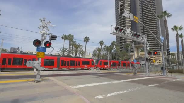San Diego Tramvay — Stok video