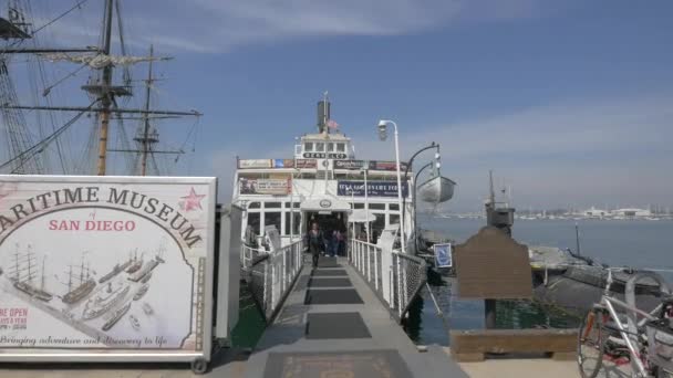 Ferryboat Berkeley Que Abriga Museu — Vídeo de Stock