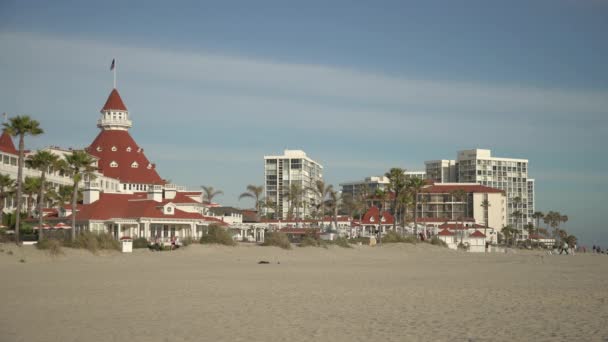 Hotel Del Coronado Und Andere Gebäude — Stockvideo