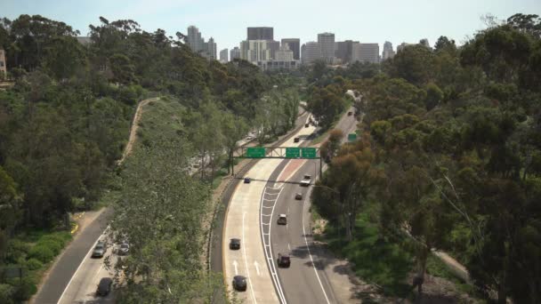 Cabrillo Freeway Miasto San Diego — Wideo stockowe