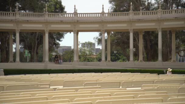 Spreckels Organ Pavilion Columns — Stock video