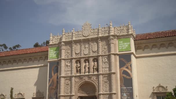 Museum Art Ornate Facade — Stock Video
