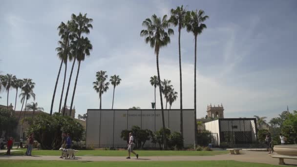 Balboa Park Taki Timken Sanat Müzesi — Stok video