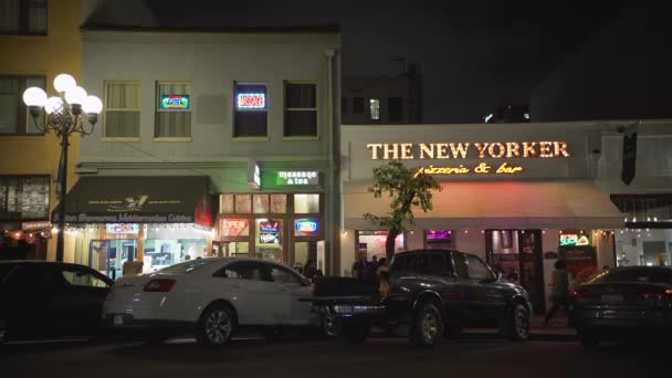 Restauracje Bary Fourth Avenue — Wideo stockowe