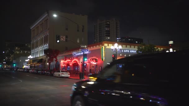 Conduire Sur Street Nuit — Video