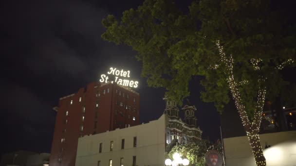 Hotel James Notte — Video Stock