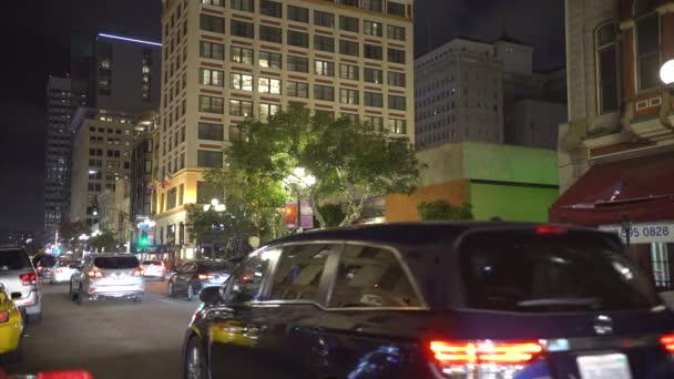 Conducir Quinta Avenida Por Noche — Vídeos de Stock