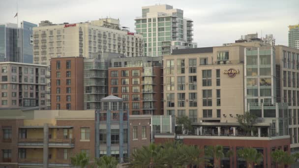 サンディエゴにあるハードロックホテルやその他の建物 — ストック動画