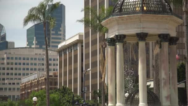 Fontána Budovy San Diego Spojené Státy Americké — Stock video