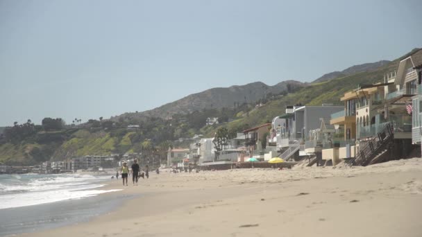 View Beach Malibu — Stock Video