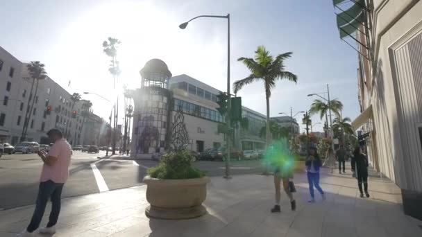 Rodeo Drive Sign In Beverly Hills, Stock Video