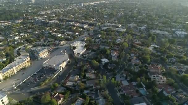 Luchtfoto Van Beverly Hills — Stockvideo