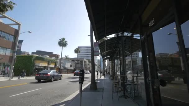 Voitures Dans Rue Beverly Hills — Video