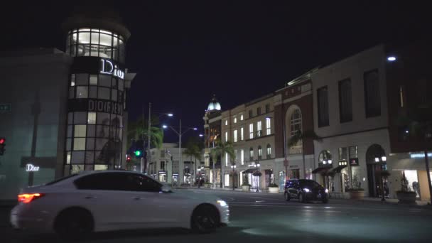 Beverly Hills Caddesindeki Dior Mağazası — Stok video