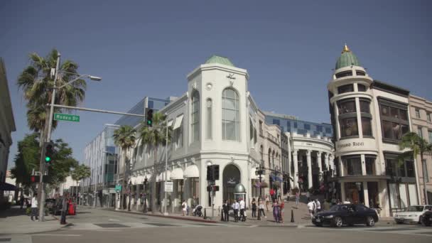 Straße Beverly Hills — Stockvideo