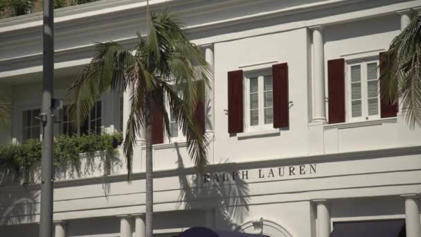 Firma Del Negozio Ralph Lauren Beverly Hills — Video Stock