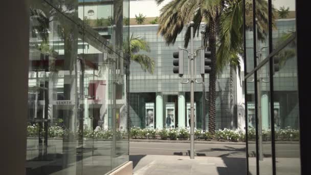 Utcán Sétáló Emberek Beverly Hills Ben — Stock videók