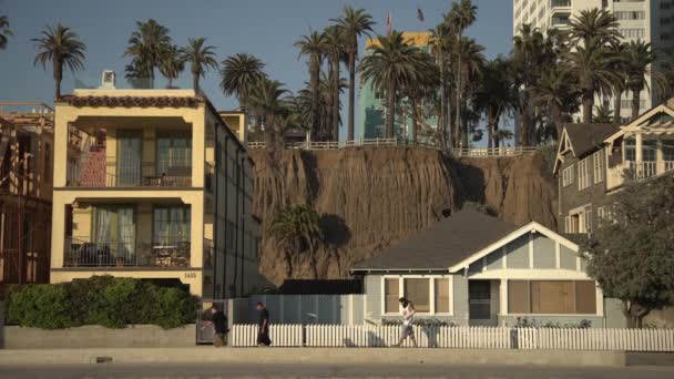 Huizen Santa Monica — Stockvideo