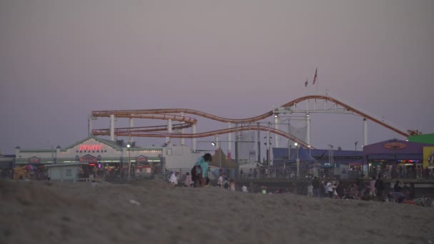 Kolejka Górska Pacific Park — Wideo stockowe