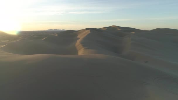 Flygfoto Över Yuma Desert Solig Dag — Stockvideo