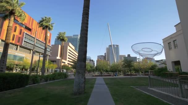 Edificios Cerca Civic Space Park Estados Unidos América — Vídeo de stock