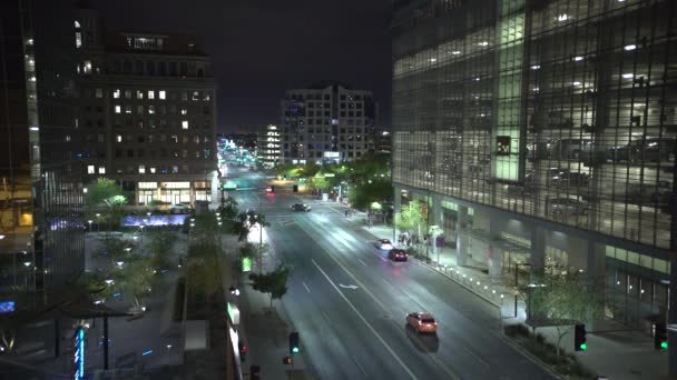 East Van Buren Street Phoenix Night — Αρχείο Βίντεο