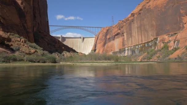 Colorado River Con Diga Hoover — Video Stock