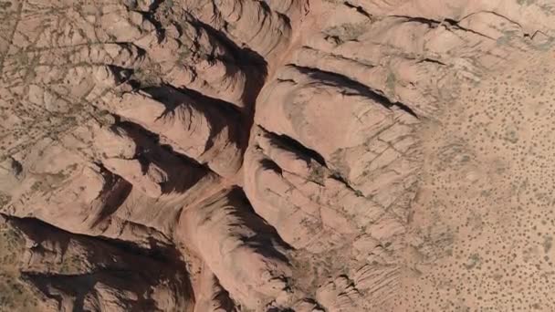 Dik Bir Kanyonun Havadan Görünüşü — Stok video