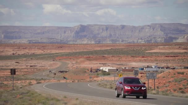 Road Cliffs Arizona — Stock Video