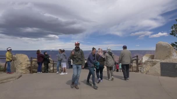 Turistas Grand Canyon — Vídeo de Stock