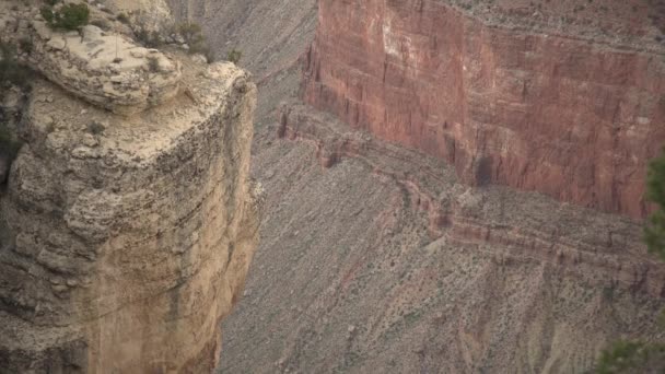 Inclinación Acantilados Gran Cañón — Vídeos de Stock