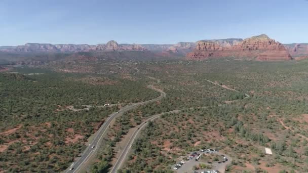 Foto Aérea Carreteras Sedona — Vídeo de stock