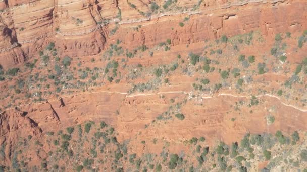 Luchtfoto Van Een Butte — Stockvideo