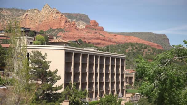 Edificio Con Balcone Sedona — Video Stock