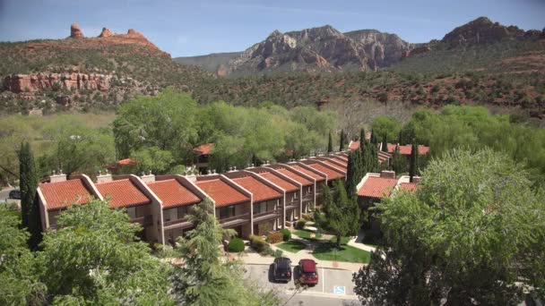 Row Buildings Sedona — Stock video