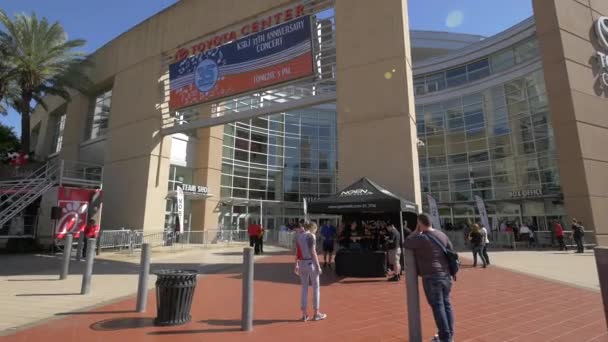 Toyota Center Στο Χιούστον Ηνωμένες Πολιτείες Της Αμερικής — Αρχείο Βίντεο