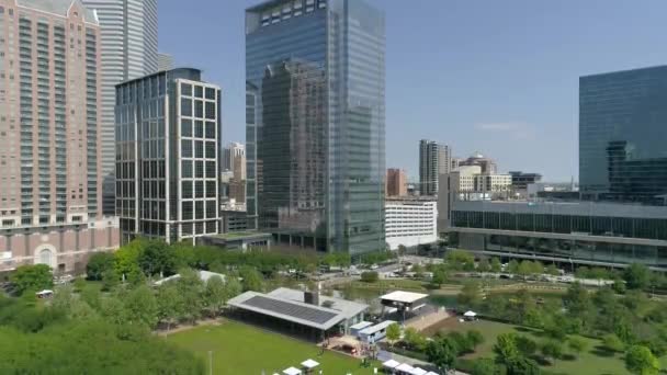 Luftaufnahme Von Houston Vereinigte Staaten Von Amerika — Stockvideo